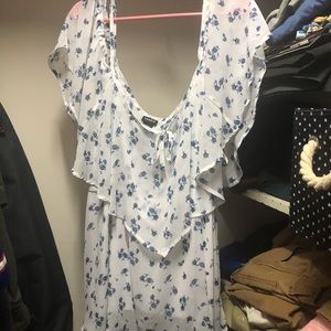 Torrid off shoulder flutter top